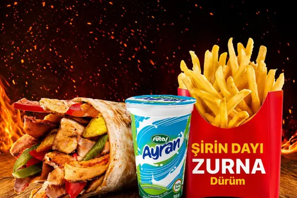 Kaşarlı Zurna Tavuk Döner Dürüm (70 cm) Menü