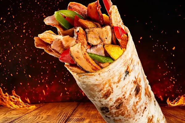 Soslu Zurna Tavuk Döner Dürüm (70 cm)